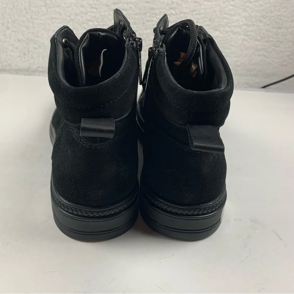 Blondo Dean Waterproof Boots Lace Up Black‎ Suede Size 10.5 NWOB 7150
